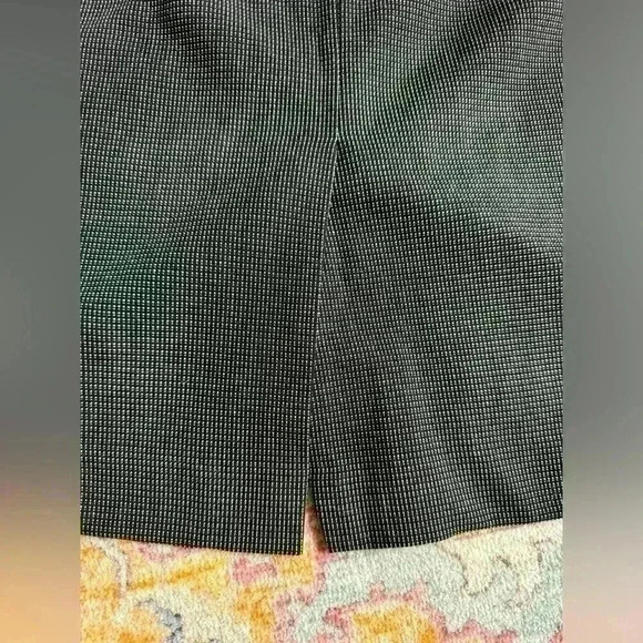 NWT Ann Taylor Skirt Womens 10 Black Knee Length Career Lined Slit A Line $89 - Picture 5 of 5